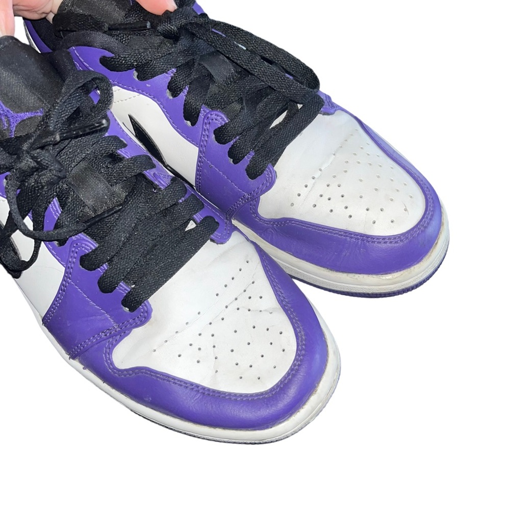 2020 Air Jordan 1 Low 'Court Purple' Mens sneakers size 8 553558-500l - Picture 4 of 10